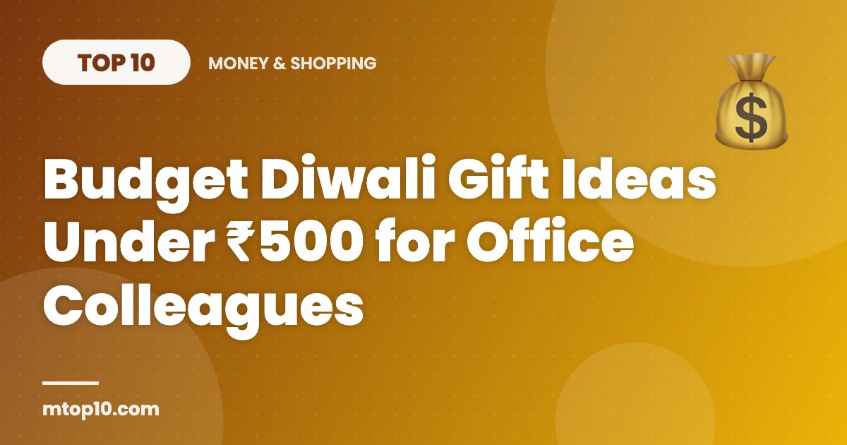Top 10 Budget Diwali Gift Ideas Under ₹500 for Office Colleagues