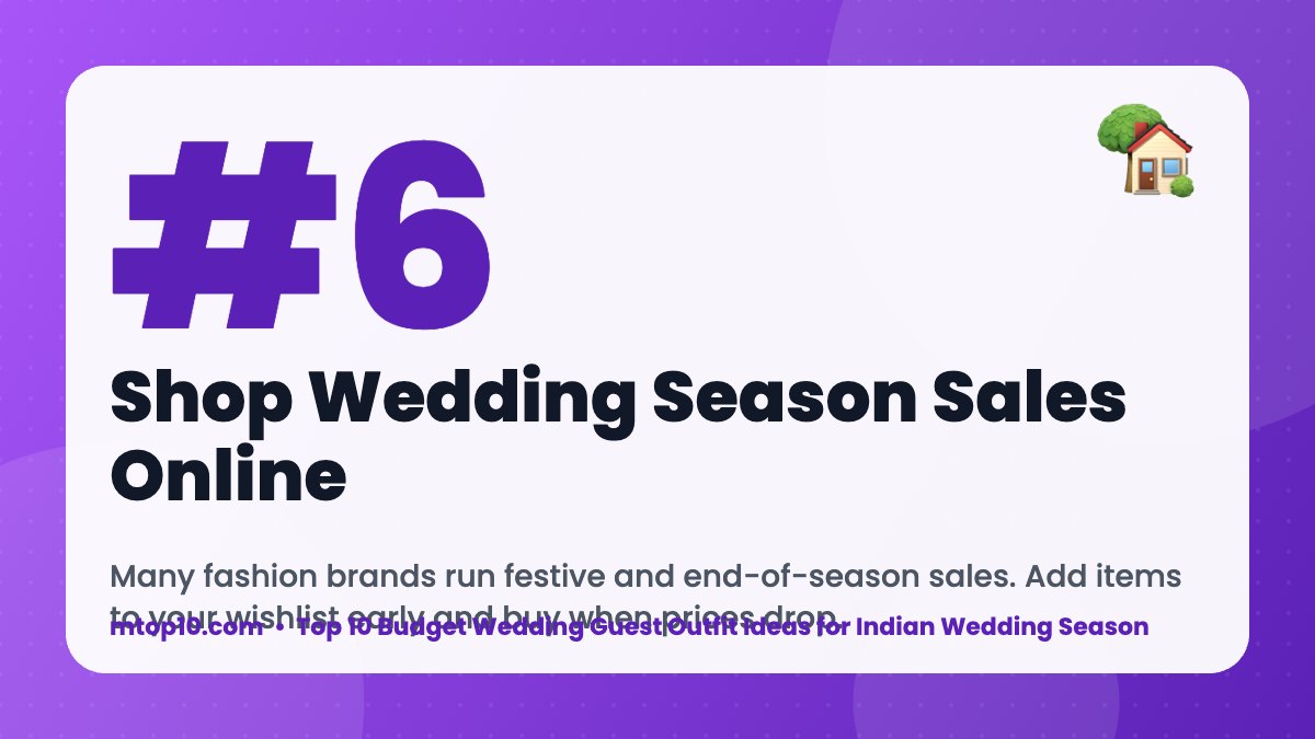 #6 Shop Wedding Season Sales Online – Top 10 Budget Wedding Guest Outfit Ideas for Indian Wedding Season